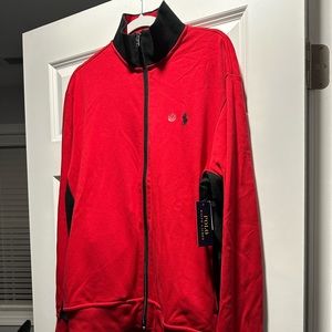 Polo Ralph zip up long sleeve track jacket.